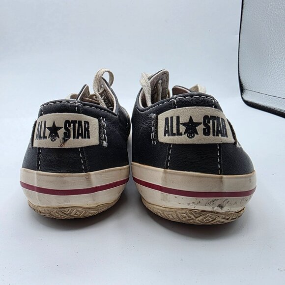 Converse All Star Deluxe Limited Edition Womens 7.5 Black Leather Flat Sneakers - Picture 5 of 13